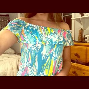 Lilly Pulitzer Off the Shoulder Top